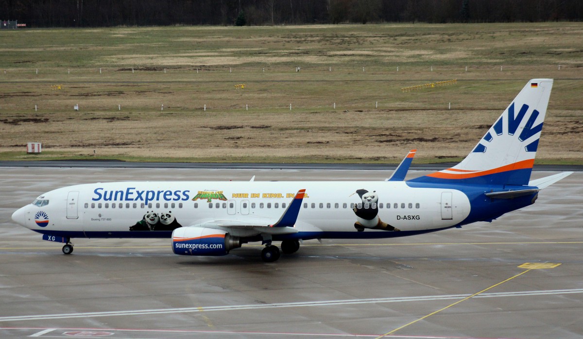 Sun Express Germany , D-ASXG, (c/n 32366),Boeing 737-8CX(WL), 22.02.2016, CGN-EDDK, Köln-Bonn, Germany (Kung Fu Panda 3 cs.)