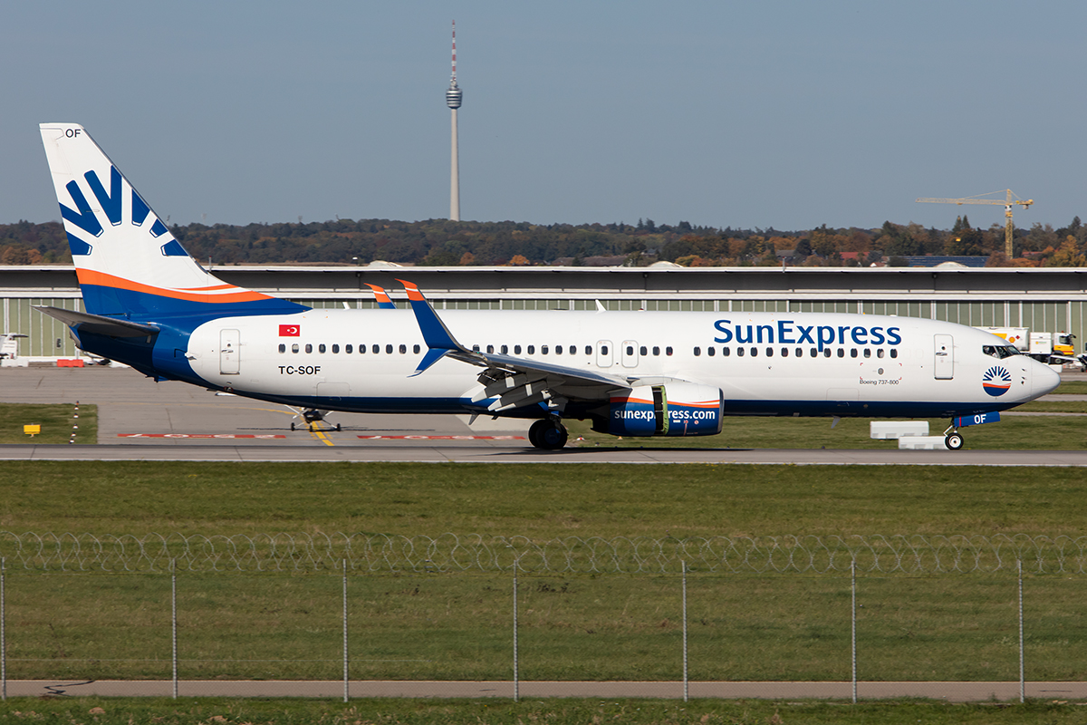 Sun Express, TC-SOF, Boeing, B737-8HC, 15.10.2019, STR, Stuttgart, Germany


