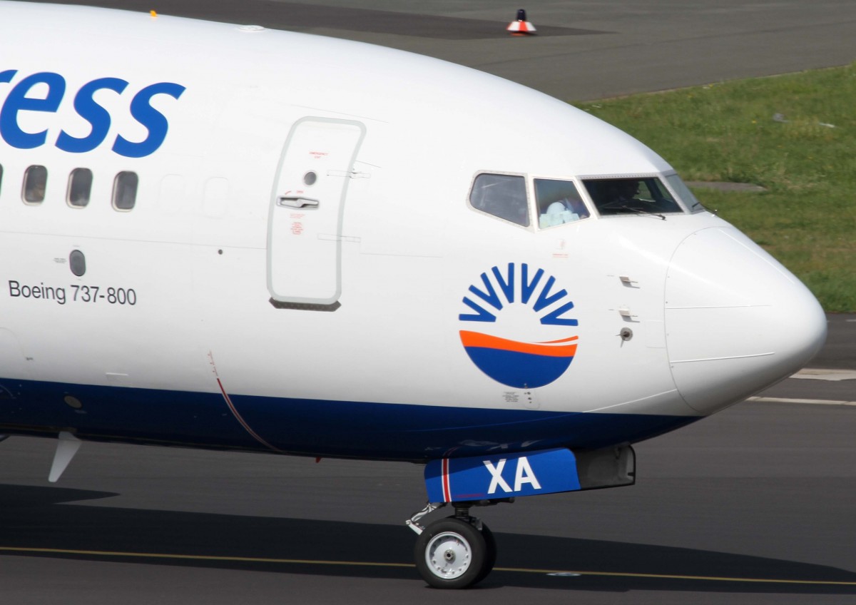 SunExpress Germany, D-ASXA, Boeing, 737-800 wl (Bug/Nose), 02.04.2014, DUS-EDDL, Dsseldorf, Germany 