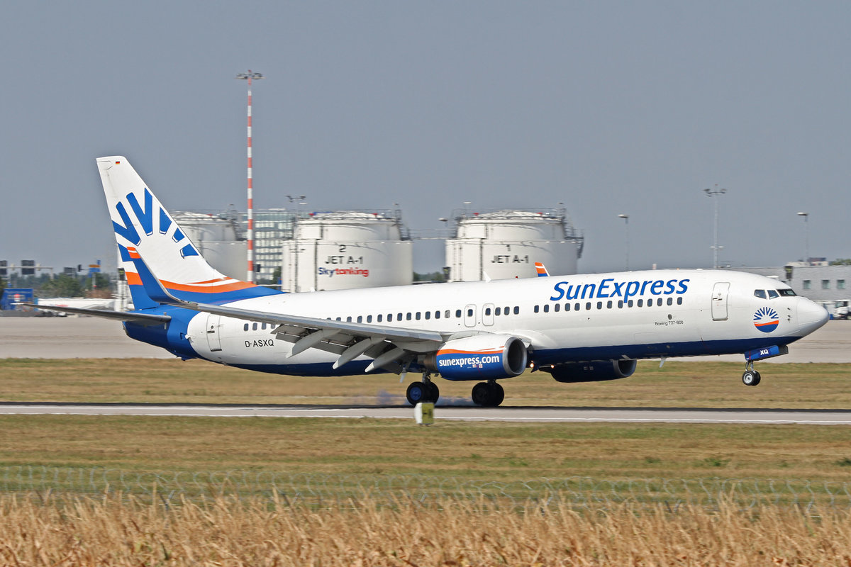 SunExpress Germany (XQ-SXD), D-ASXQ, Boeing, 737-8FH wl, 10.09.2016, EDDS-STR, Stuttgart, Germany 