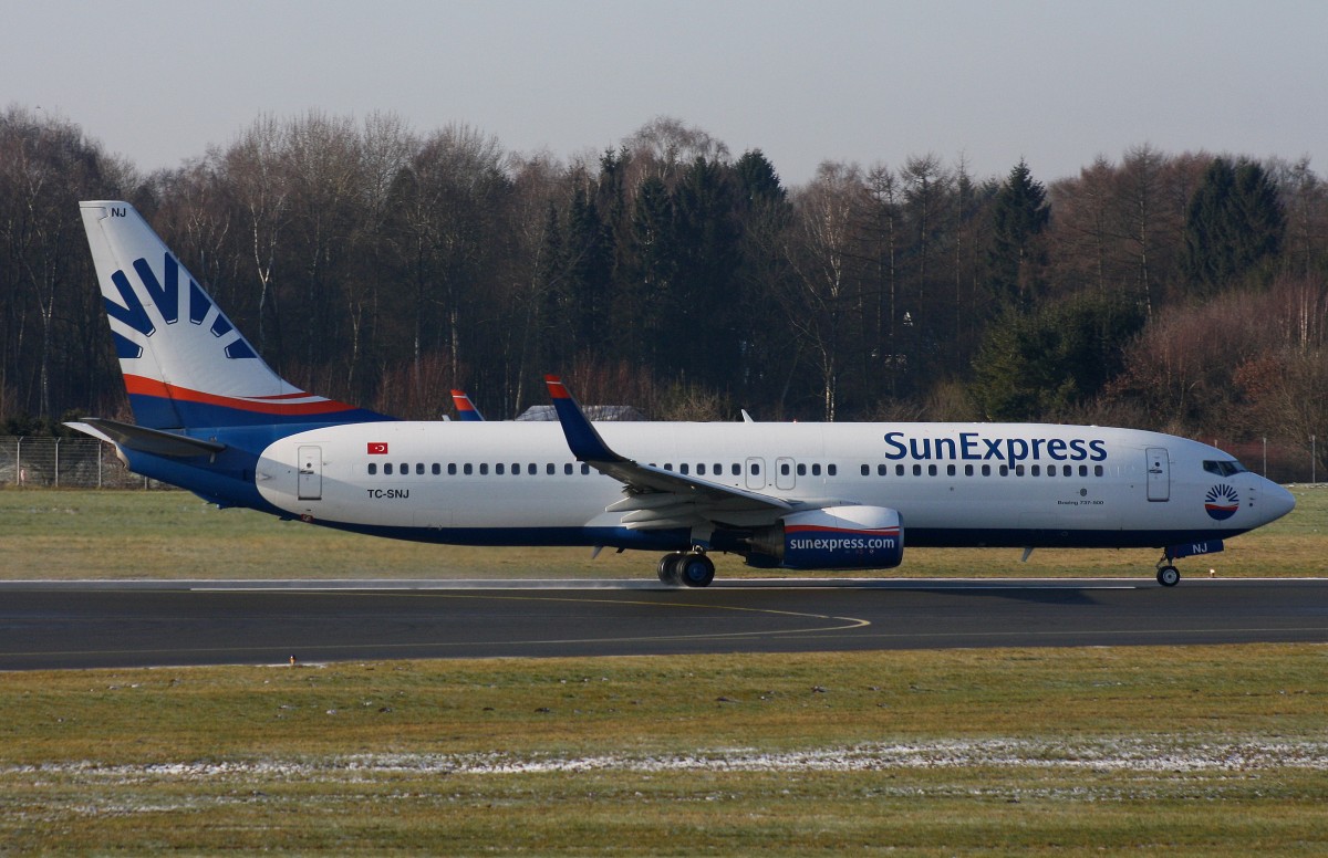 SunExpress, TC-SNJ,(c/n 30827),Boeing 737-86J(WL), 06.02.2015, HAM-EDDH, Hamburg, Germany 