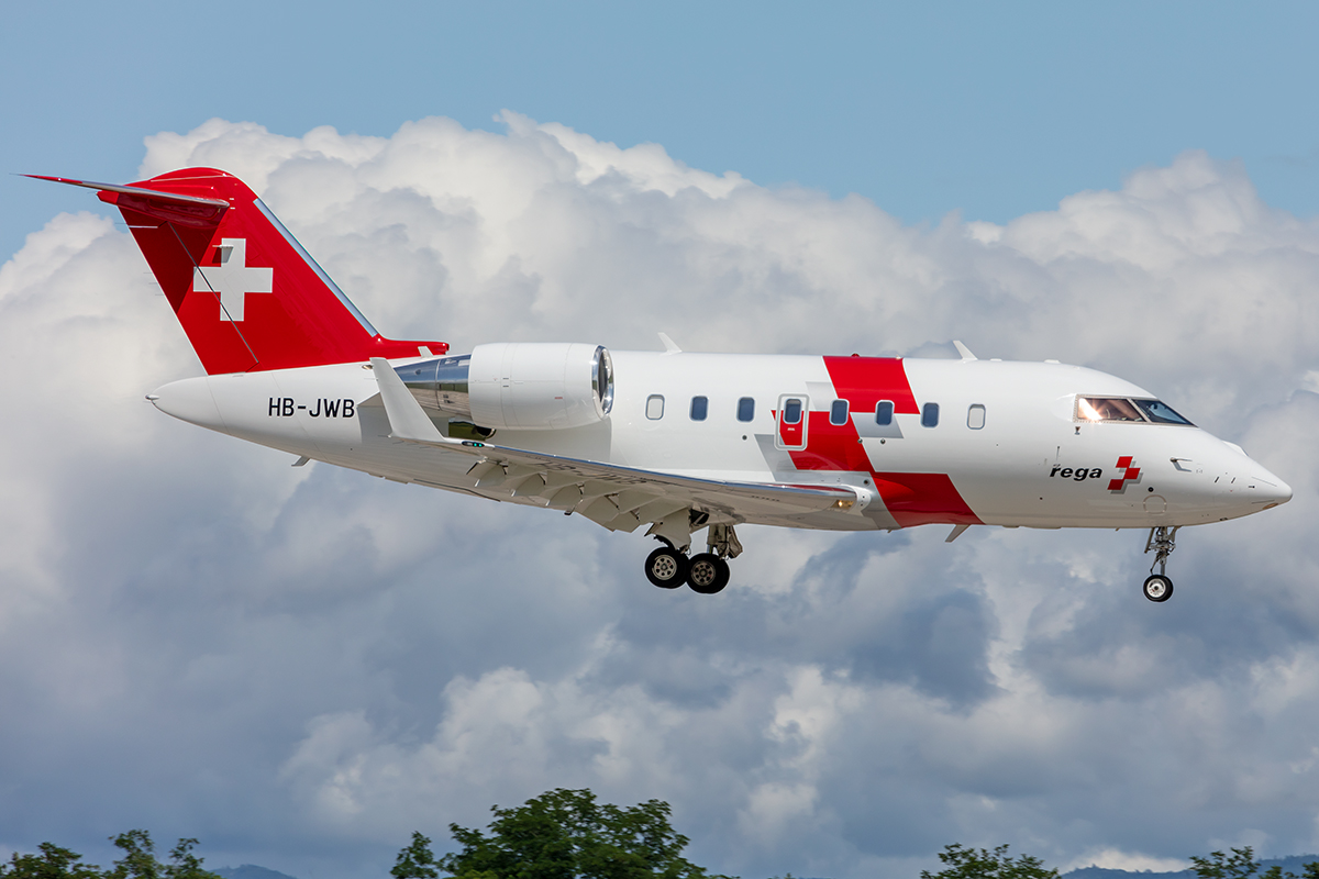 Swiss Air Ambulance, HB-JWB, Bombardier, Challenger 650, 07.07.2021, BSL, Basel, Switzerland