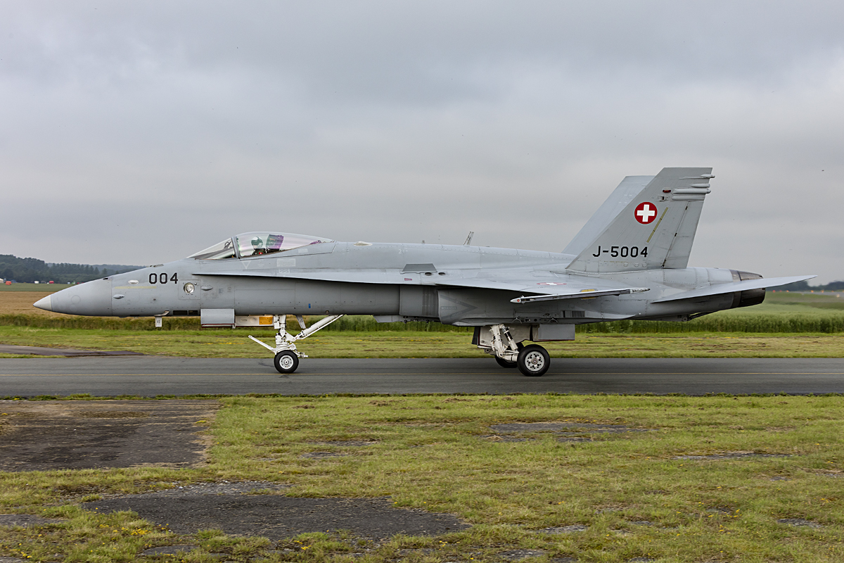 Swiss - Air Force, J-5004, McDonnell Douglas, FA-18C Hornet, 24.06.2016, EBFS, Florennes, Belgium 



