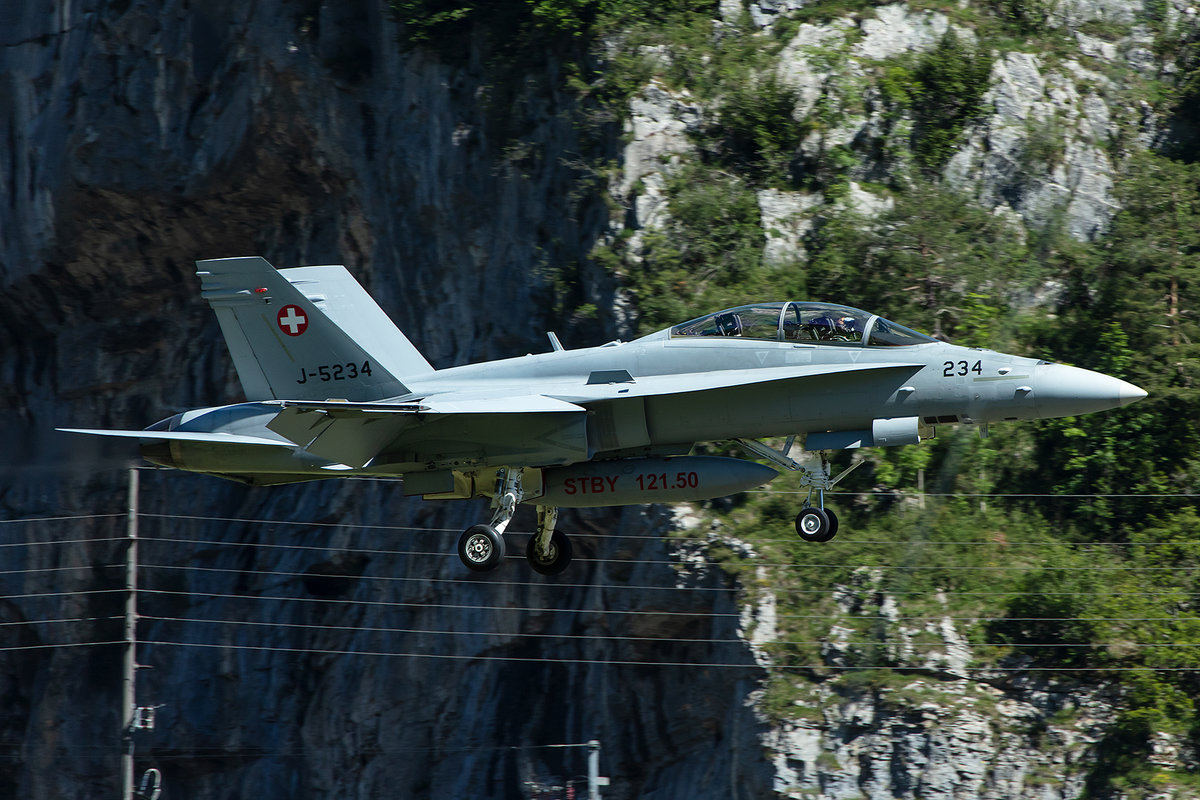 Swiss Air Force, J-5234, McDonnell Douglas, FA-18D Hornet, 31.05.2019, LSMM, Meiringen, Switzerland


