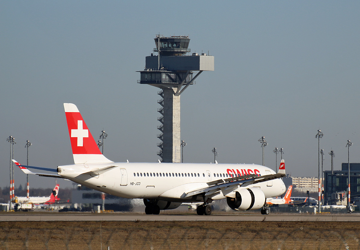 Swiss, Airbus A 220-300, HB-JCD, BER, 28.02.2023