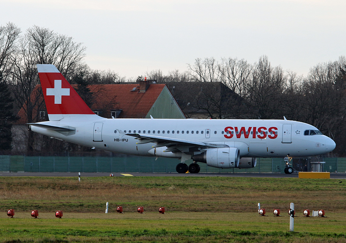 Swiss, Airbus A 319-112, HB-IPU, TXL, 06.01.2018