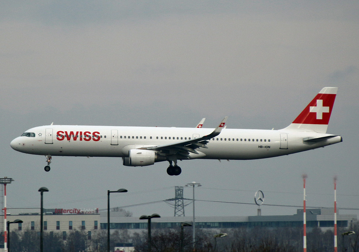 Swiss, Airbus A 321-212, HB-ION, BER, 13.02.2024