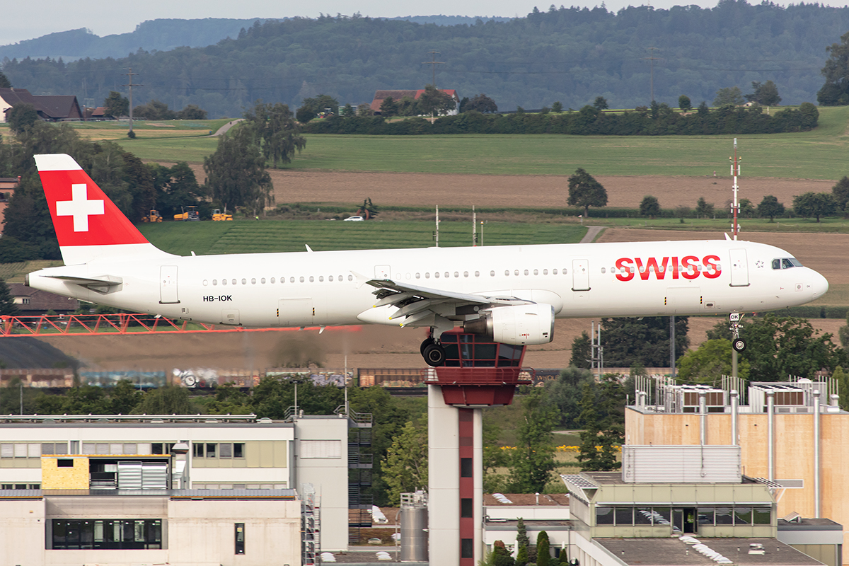 Swiss, HB-IOK, Airbus, A321-111, 17.08.2019, ZRH, Zürich, Switzerland



