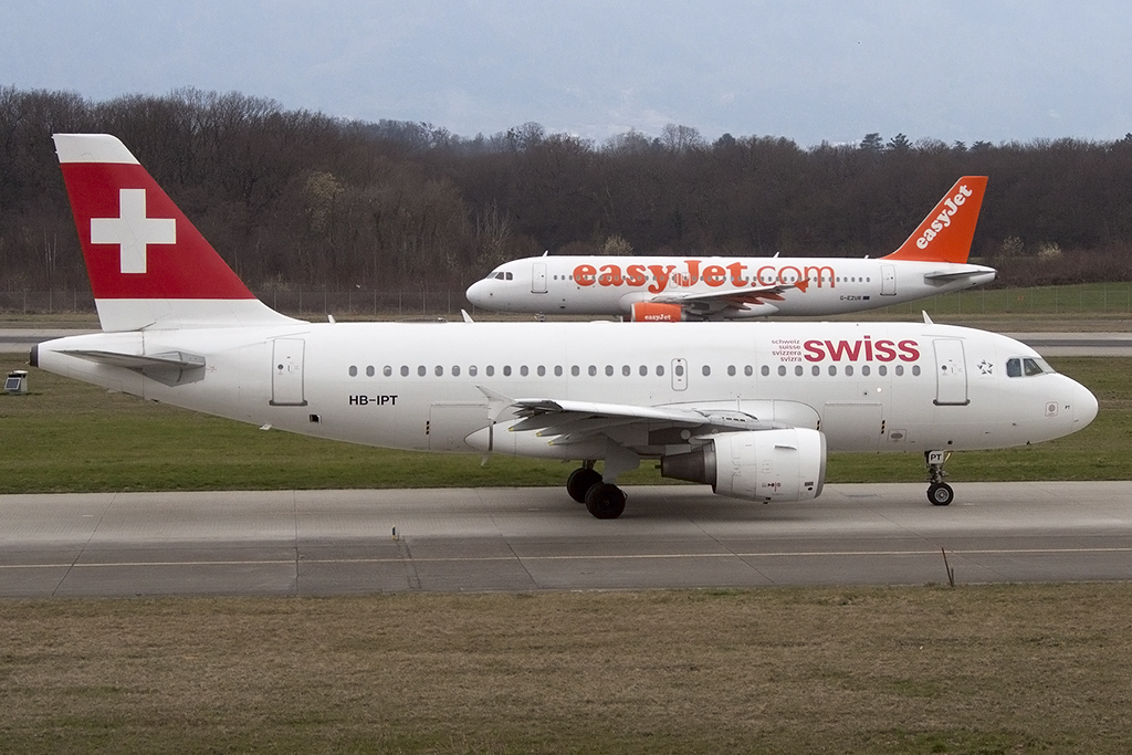 Swiss, HB-IPT, Airbus, A319-112, 28.03.2015, GVA, Geneve, Switzerland 





