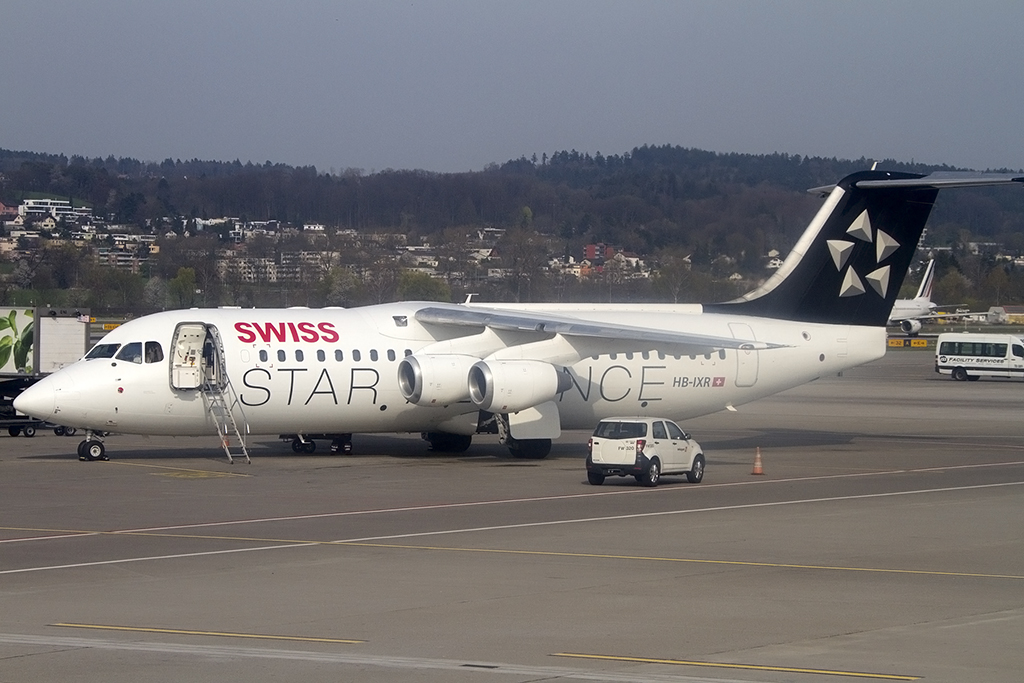 Swiss, HB-IXR, BAe, ARJ-100, 01.04.2014, ZRH, Zuerich, Switzerland




