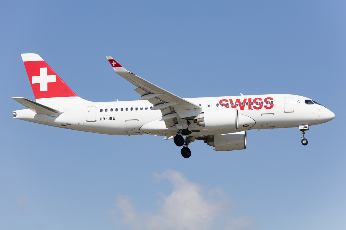 Swiss, HB-JBE, Bombardier, CS-100, 17.04.2017, GVA, Geneve, Switzerland 



