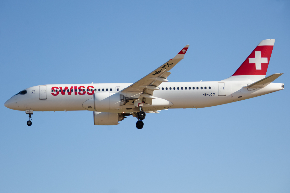 Swiss, HB-JCO, Airbus, A220-300, 24.06.2023, BRU, Brüssel, Belgien