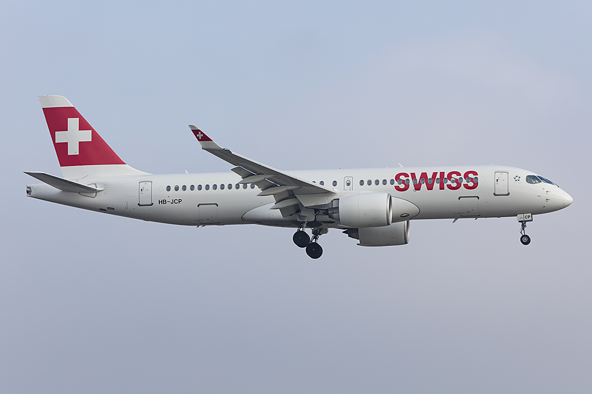 Swiss, HB-JCP, Airbus, A220-300, 19.01.2019, ZRH, Zürich, Switzerland 


