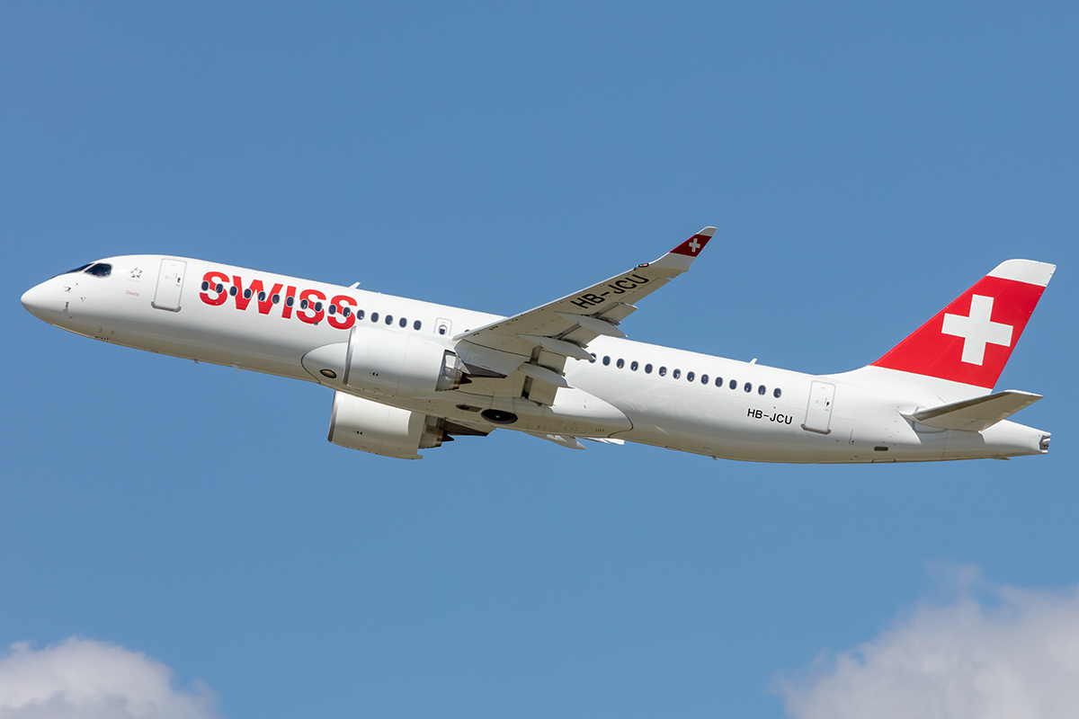 Swiss, HB-JCU, Airbus, A220-300, 06.08.2021, GVA, Geneve, Switzerland