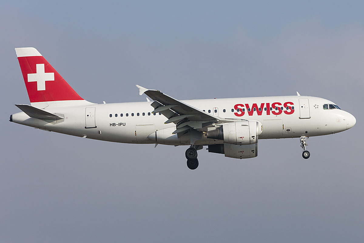 Swiss, HB-JPU, Airbus, A319-112, 19.01.2019, ZRH, Zürich, Switzerland 


