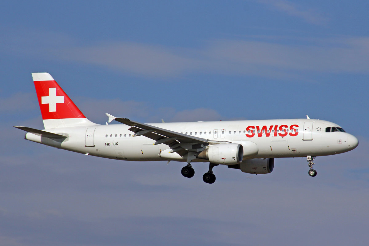Swiss International Air Lines, HB-IJK, Airbus A320-214,  Murten , 15.März 2017, ZRH Zürich, Switzerland.