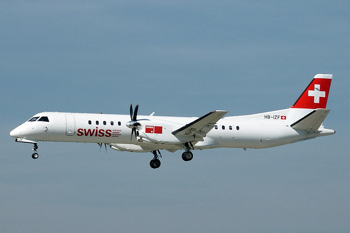 SWISS International Air Lines, HB-IZF, Saab 2000, 17.April 2003, ZRH Zürich, Switzerland.