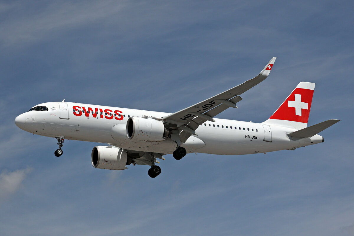 SWISS International Air Lines, HB-JDF, Airbus A320-271N, msn: 10735,  Wildhaus , 06.Juli 2023, LHR London Heathrow, United Kingdom.