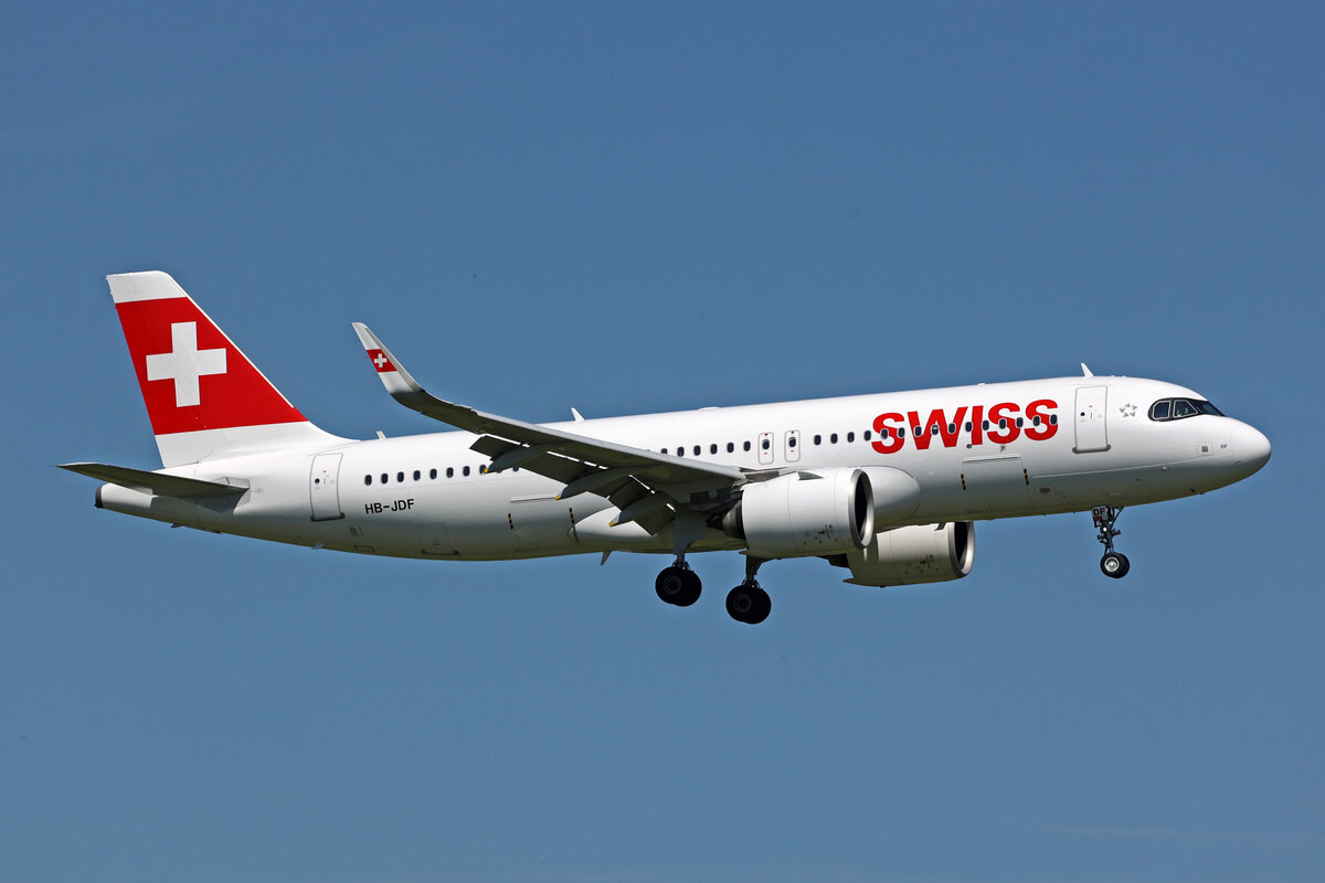 SWISS International Air Lines, HB-JDF, Airbus A320-271N, msn: 10735,  Wildhaus , 11.August 2023, ZRH Zürich, Switzerland.