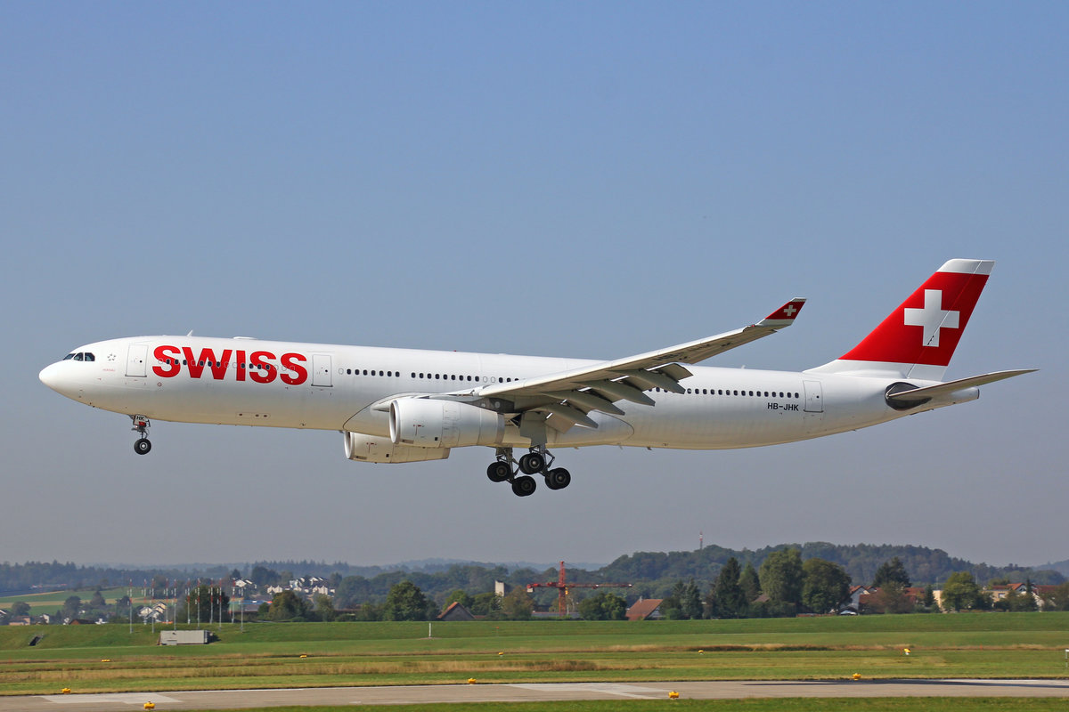 SWISS International Air Lines, HB-JHK, Airbus A330-343X,  Herisau , 13.September 2016, ZRH Zürich, Switzerland.