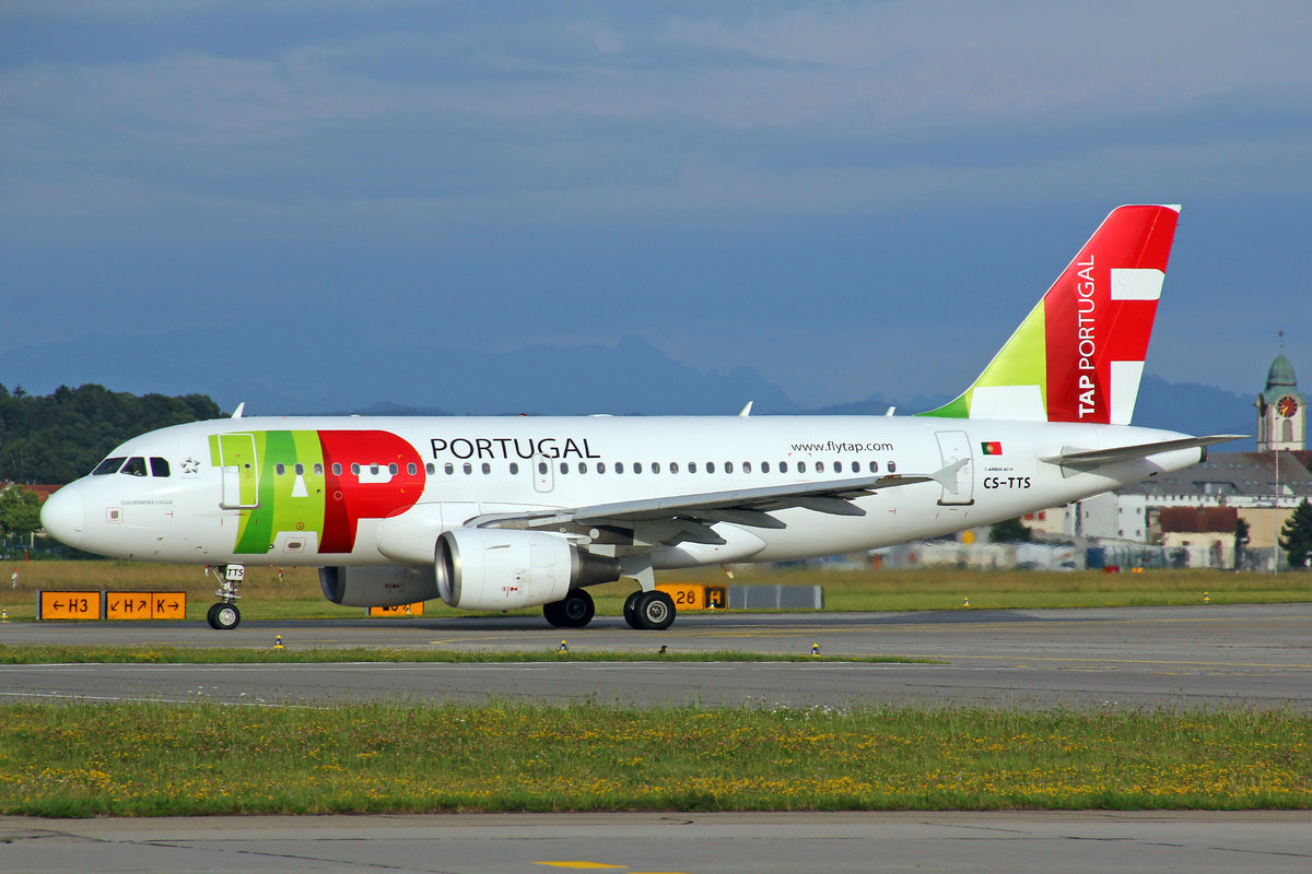 TAP Portugal, CS-TTS, Airbus A319-112, msn: 1765,  Guilhermina Suggia , 16.Juni 2017, ZRH Zürich, Switzerland.