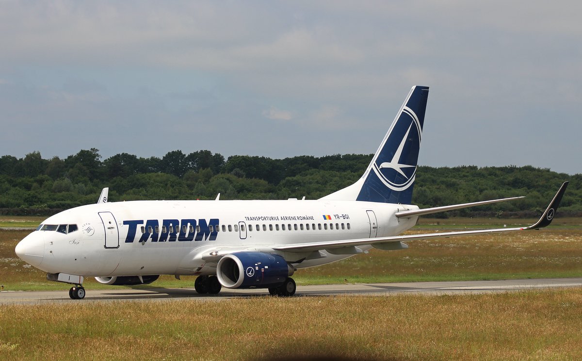 TAROM, YR-BGI, MSN 28439, Boeing 737-78J, 18.06.2017, HAM-EDDH, Hamburg, Germany (Name: Iasi) 