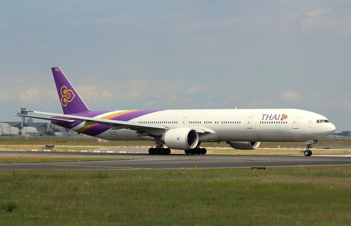Thai Airways,HS-TKR, MSN 41527, Boeing 777-3AL(ER), 04.06.2017, FRA-EDDF, Frankfurt, Germany (Name: Hat Yai) 