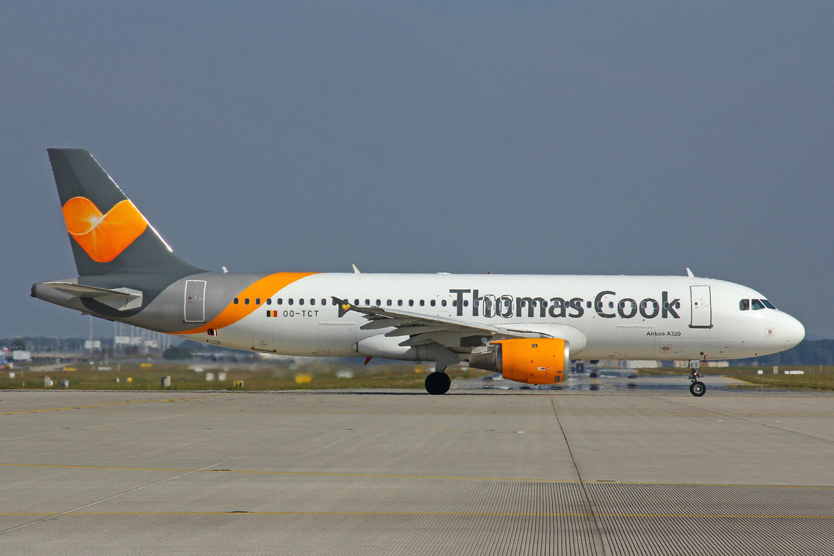 Thomas Cook Airlines Belgium, OO-TCT, Airbus A320-212, 24.September 2016, MUC München, Germany.