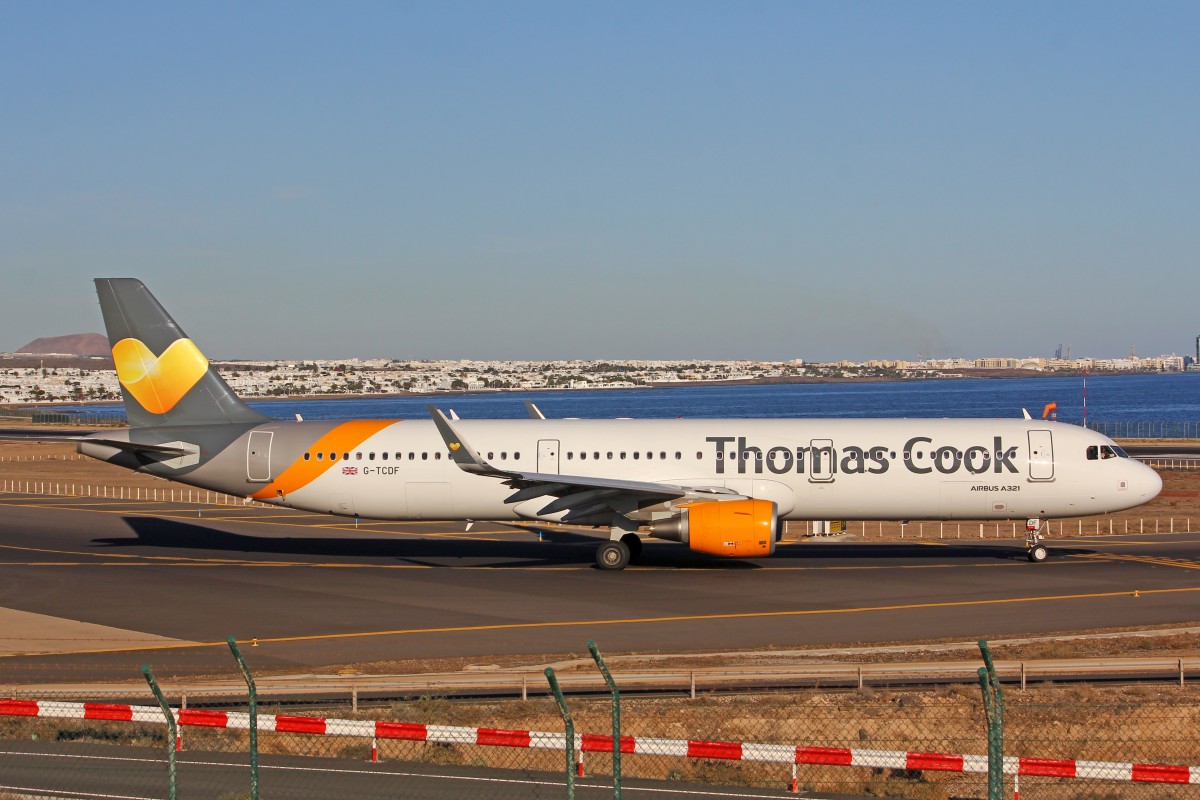 Thomas Cook Airlines, G-TCDF, Airbus A321-211 (W), 17.Dezember 2015, ACE Lanzarote, Spain.