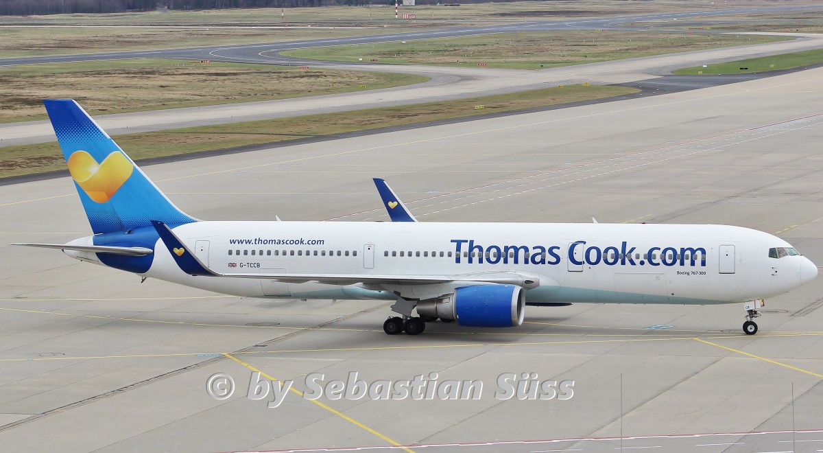 Thomas Cook Airlines UK B767-300ER/WL G-TCCB @ Cologne-Bonn. 6.1.15