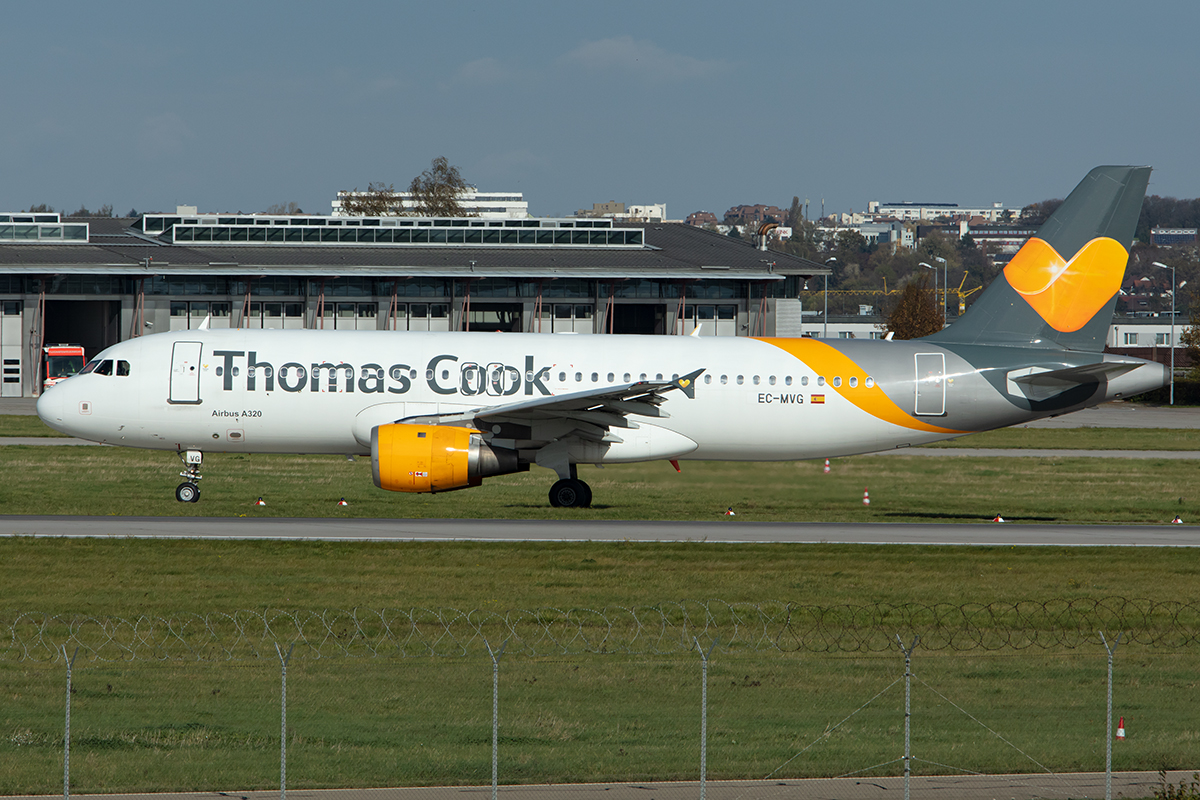Thomas Cook, EC-MVG, Airbus, A320-212, 27.10.2019, STR, Stuttgart, Germany

