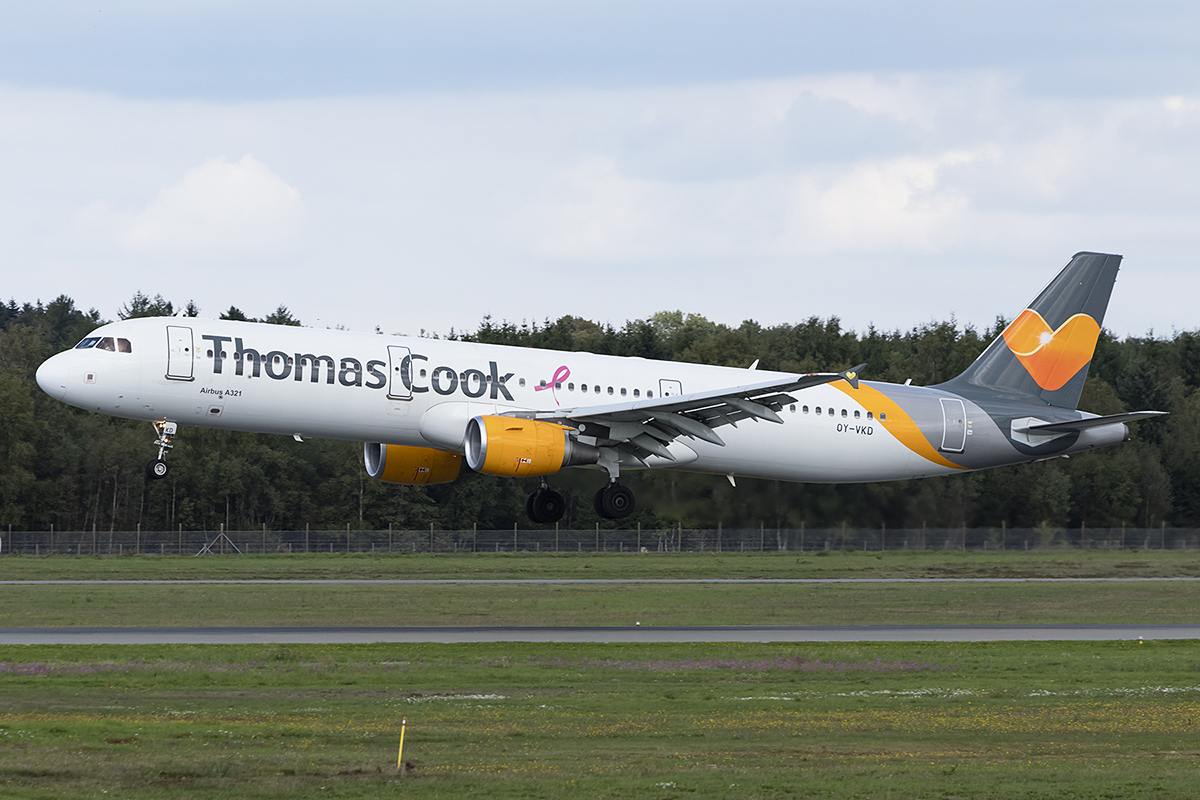Thomas Cook, OY-VKD, Airbus, A321-211, 01.09.2018, BLL, Billund, Denmark 



