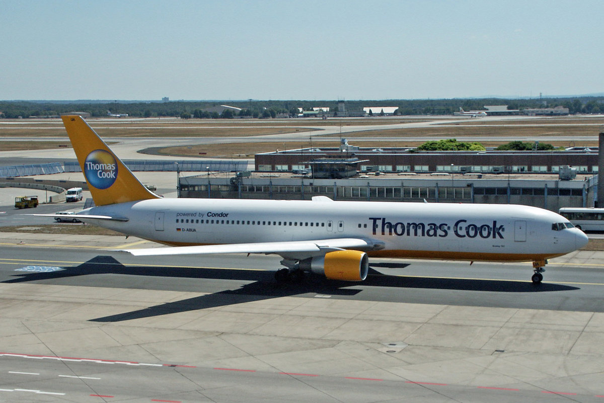 Thomas Cook Powered by Condor, D-ABUA, Boeing 767-330ER, 19.Juli 2003, FRA Frankfurt, Germany.