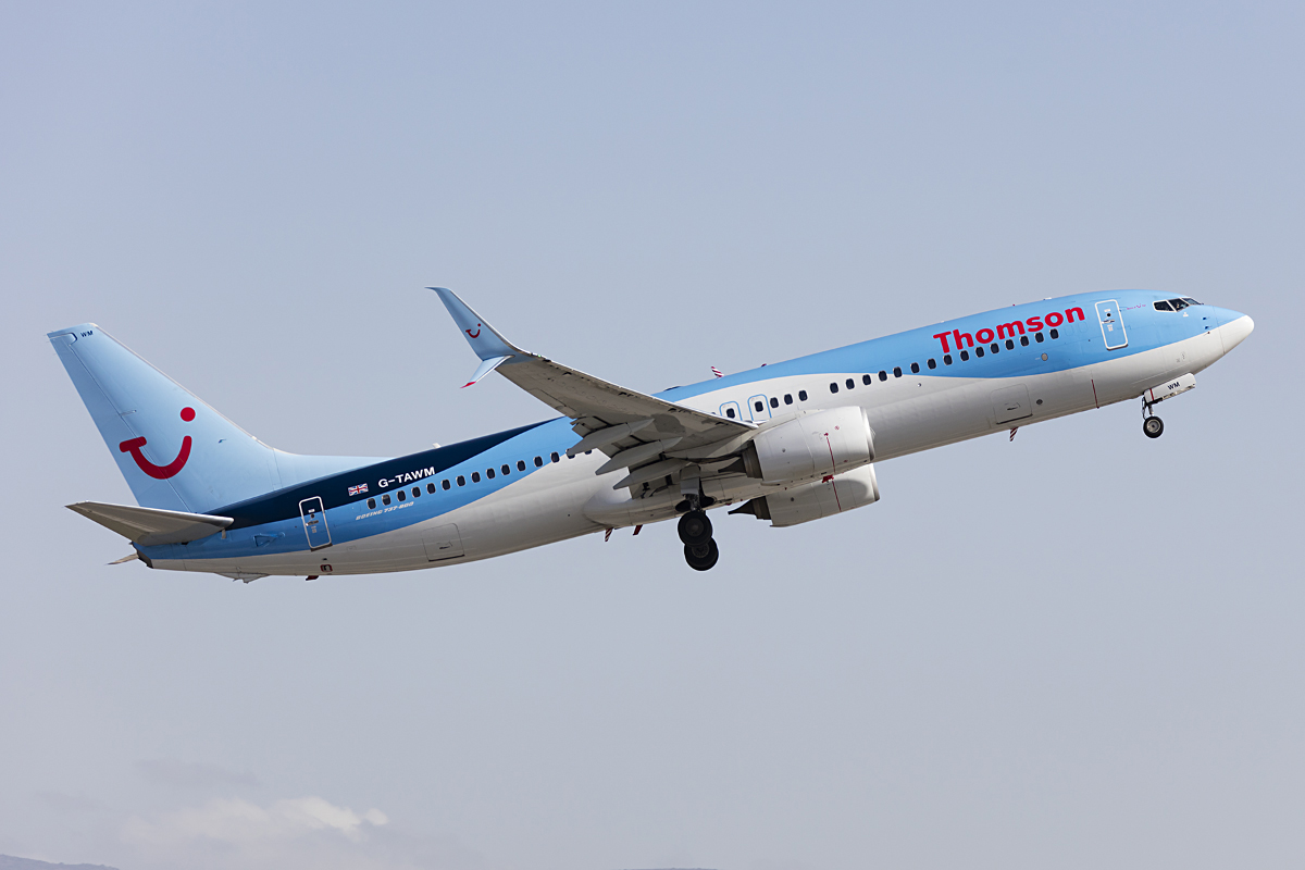Thomson Airlines, G-TAWM, Boeing, B737-8K5, 28.10.2016, AGP, Malaga, Spain 


