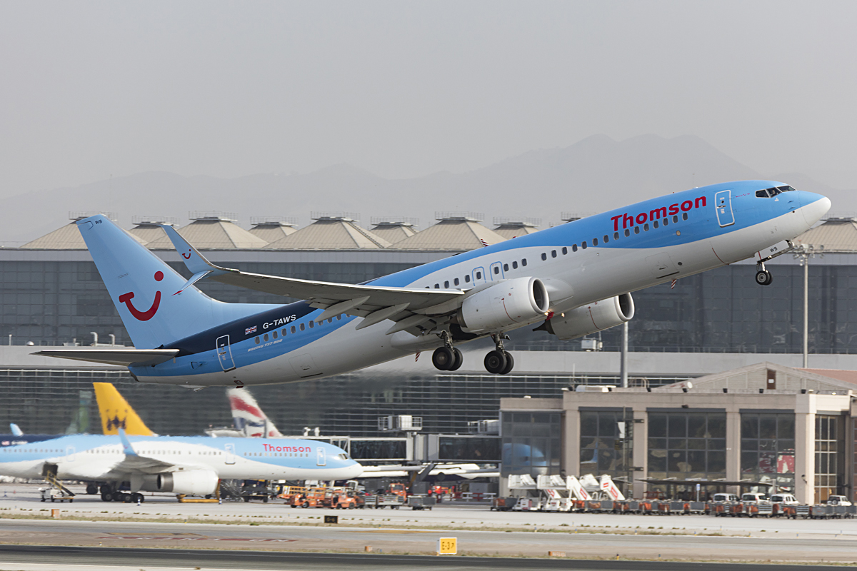 Thomson Airways, G-TAWS, Boeing, B737-8K5, 27.10.2016, AGP, Malaga, Spain

