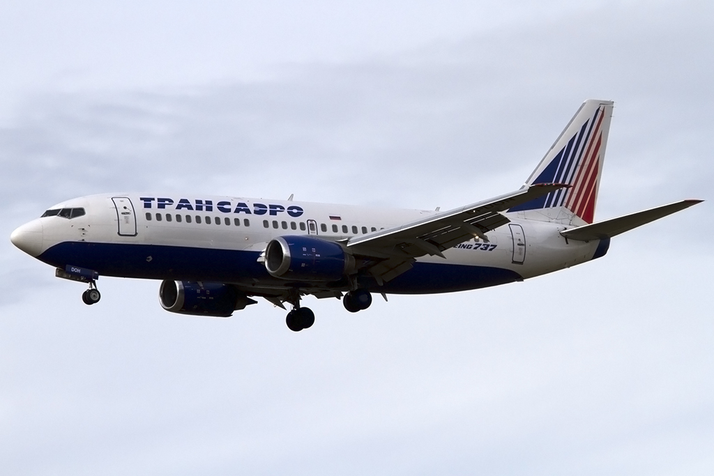 Transaero, EI-DOH, Boeing, B737-31S, 06.01.2014, LYS, Lyon, France 




