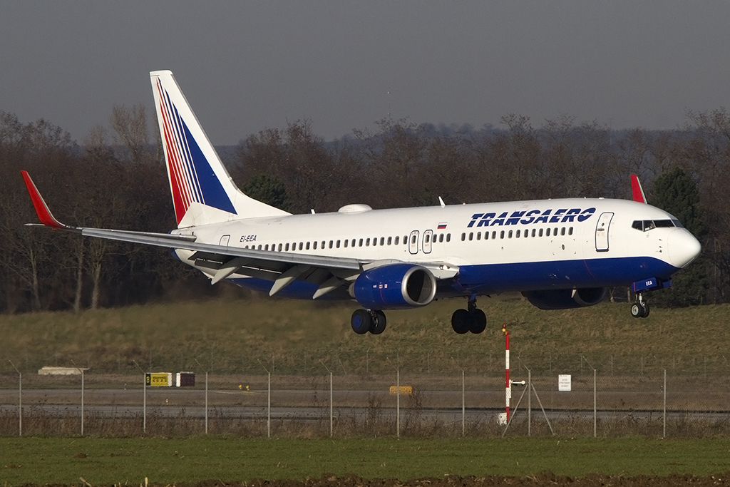 Transaero, EI-EEA, Boeing, B737-8K5, 06.01.2015, BSL, Basel, Switzerland 




