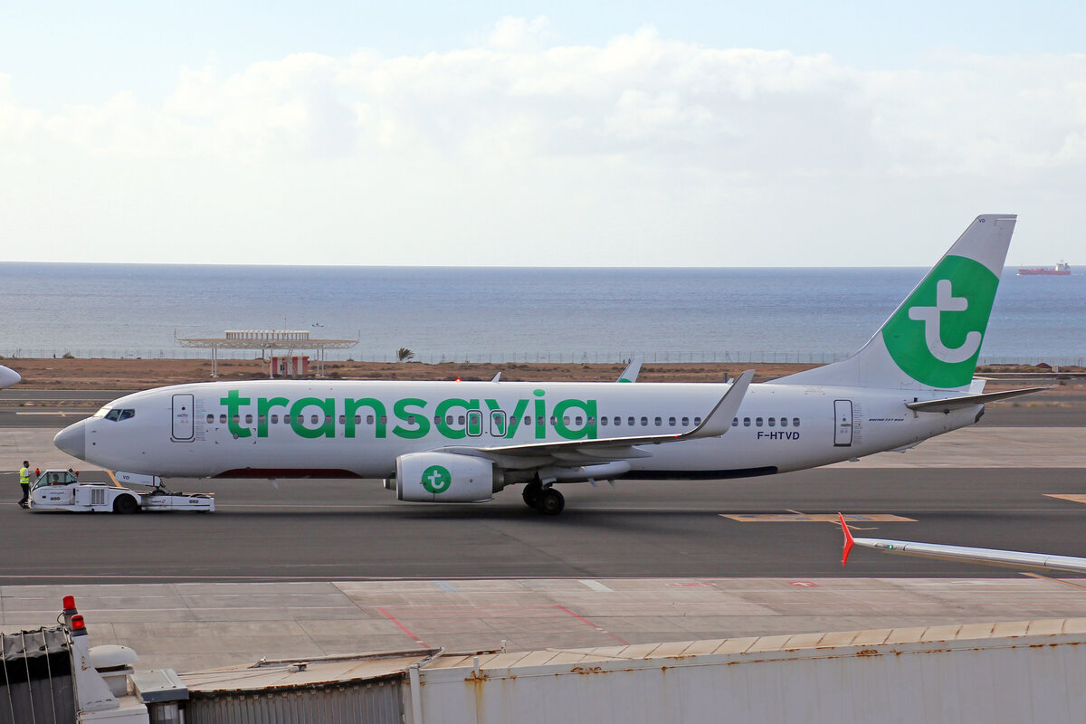 Transavia Franc, F-HTVD, Boeing B737-8K2, msn: 62154/6303, 04.Juni 2022, ACE Lanzarote, Spain.