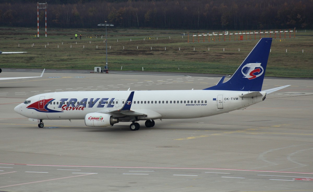 Travel Service, OK-TYM,(C/N 37077),Boeing 737-8FN(WL), 22.11.2015,CGN-EDDK, Köln -Bonn,Germany 