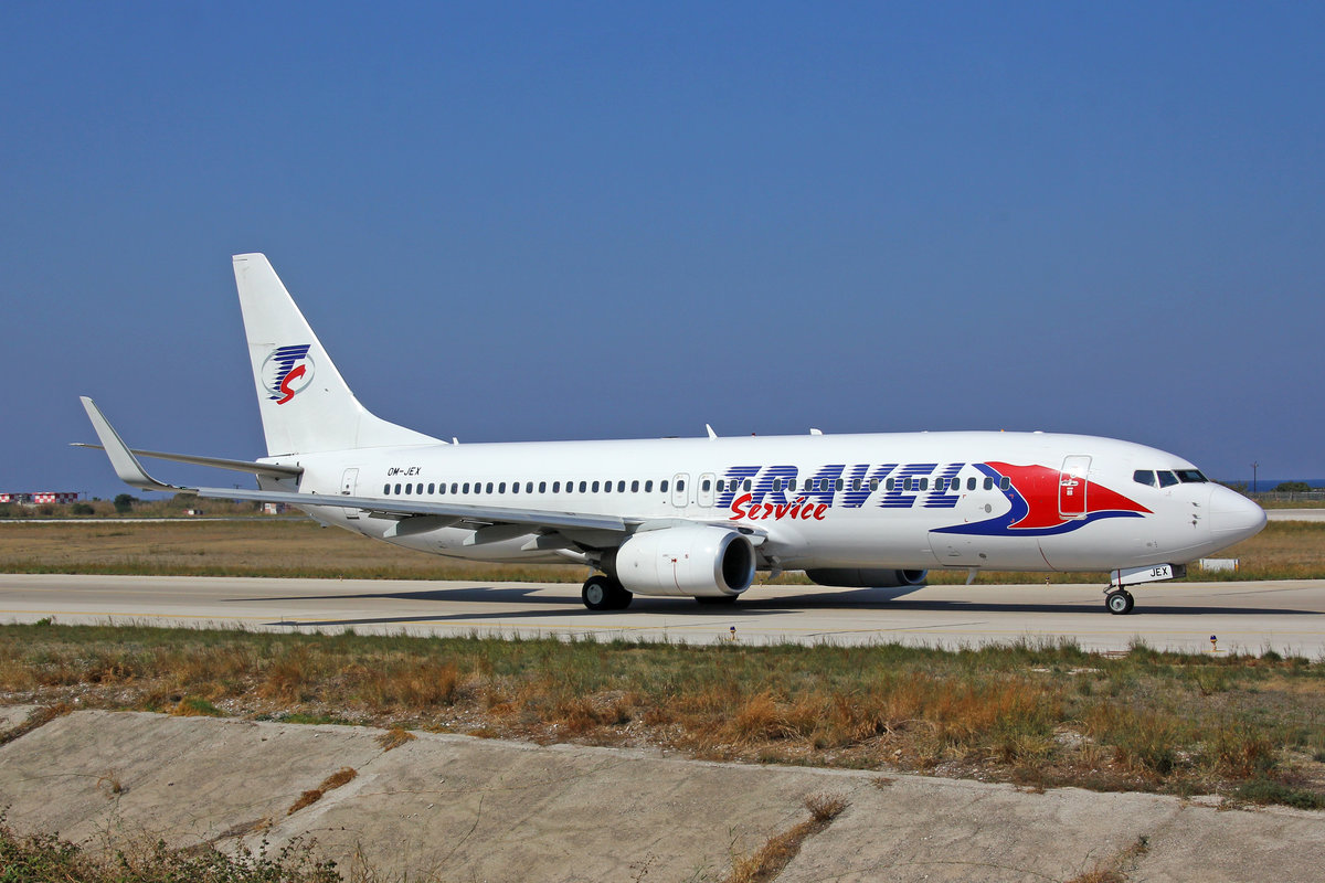 Travel Service (Operated by Air Explore), OM-JEX, Boeing 737-8AS, msn: 29932/1030, 12.Oktober 2018, RHO Rhodos, Greece.