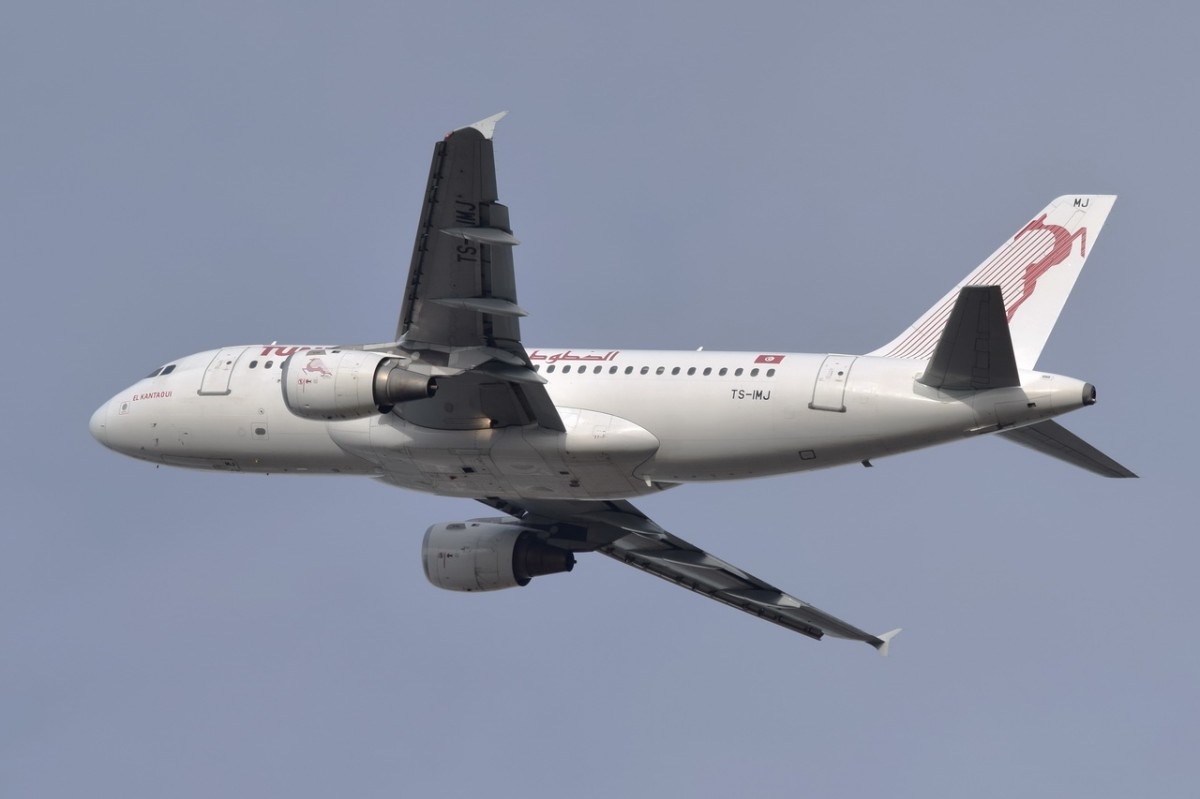TS-IMJ Tunisair Airbus A319-114  am 12.12.2015 in München gestartet
