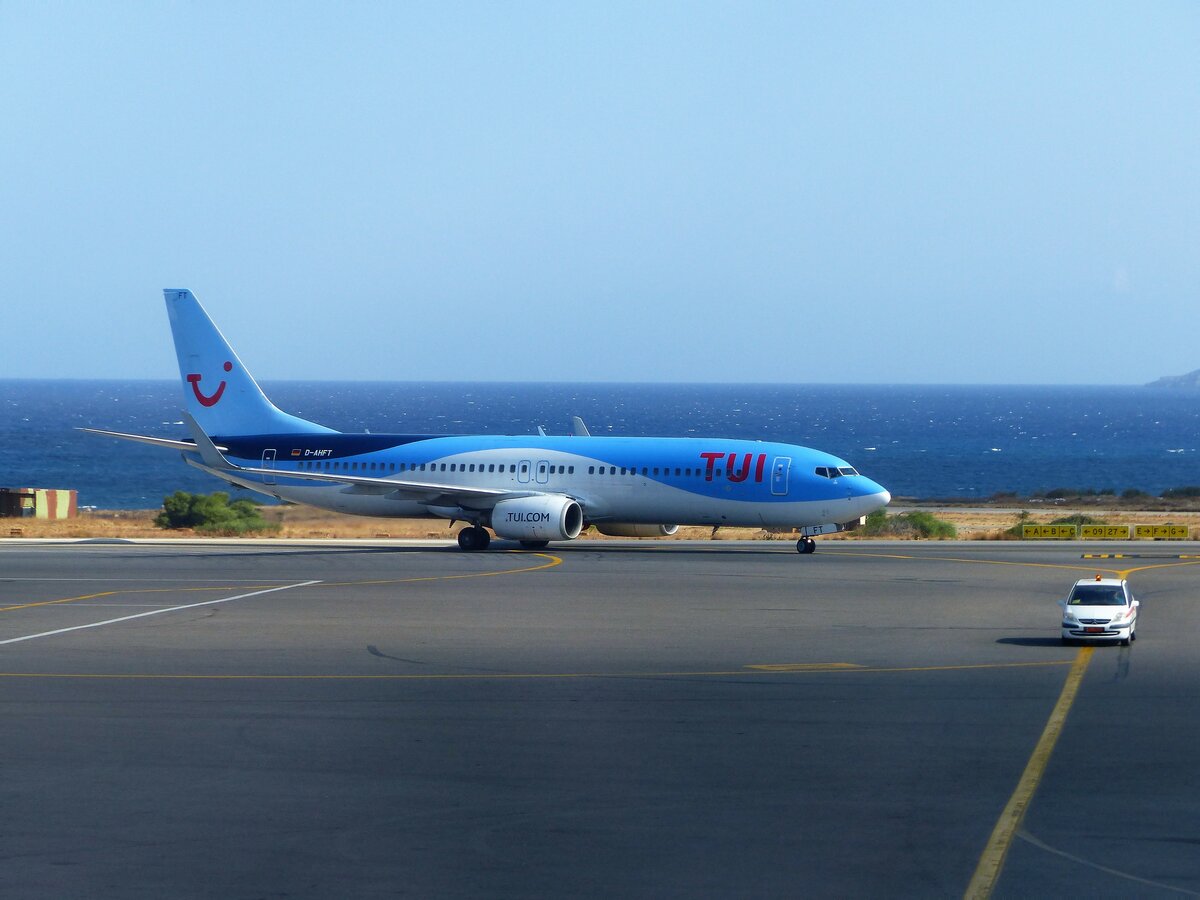 TUIfly, Boeing 737-8K5, D-AHFT, Heraklion (HER-LGIR), 22.8.2021