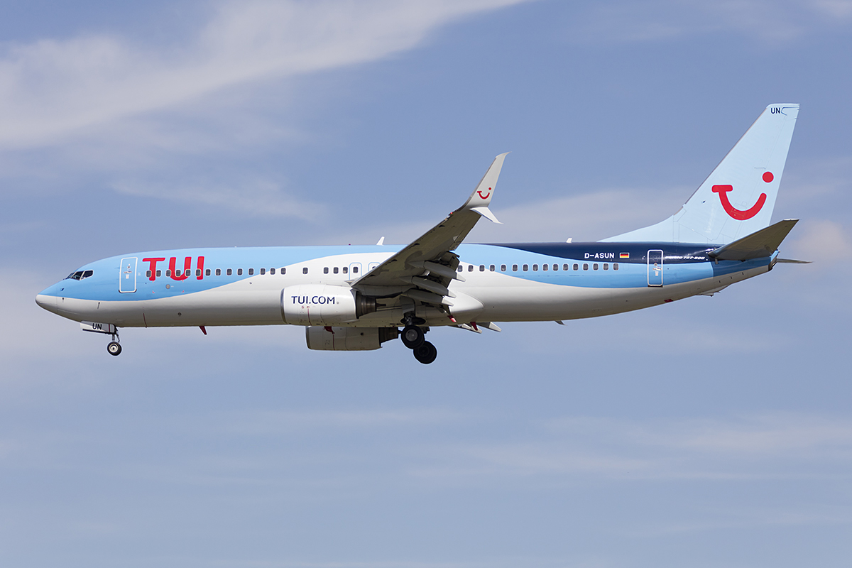 TUIfly, D-ASUN, Boeing, B737-8BK, 28.04.2018, FRA, Frankfurt, Germany 




