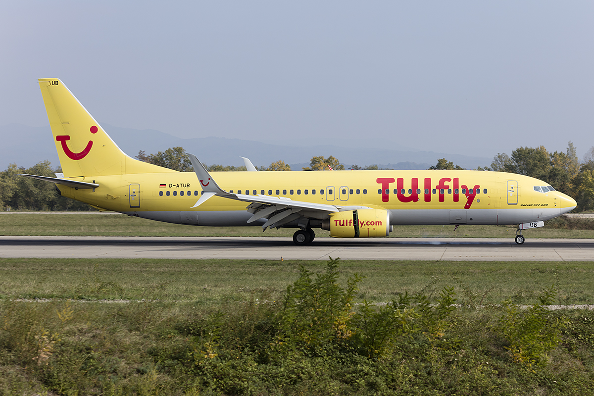 TUIfly, D-ATUB, Boeing, B737-8K5, 09.10.2018, BSL, Basel, Switzerland 



