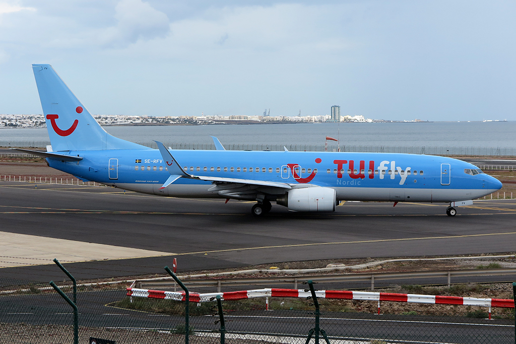 TUIfly - Nordic, SE-RFV, Boeing, B737-86N, 20.03.2015, ACE, Arrecife, Spain 




