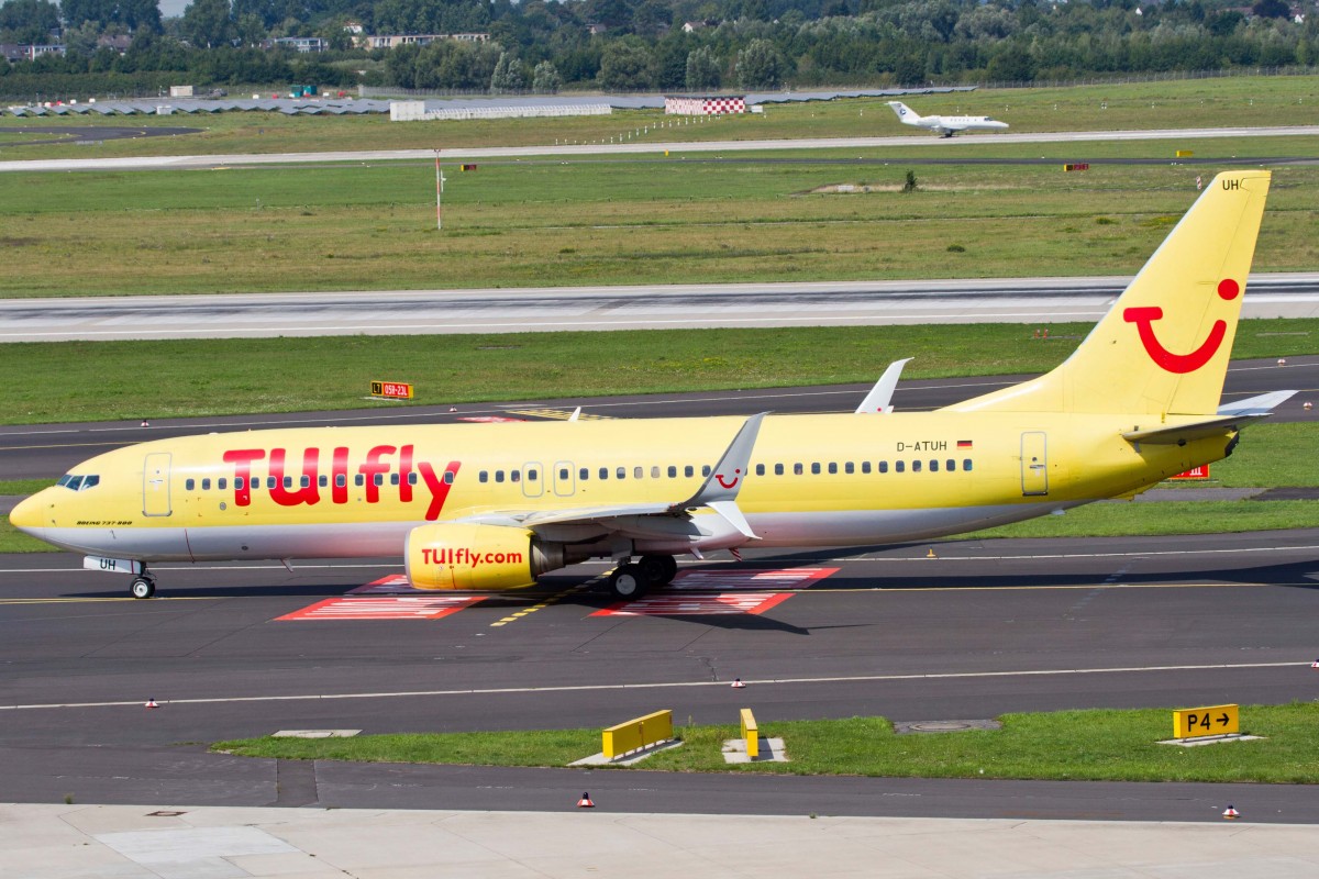 TUIfly (X3/TUI), D-ATUH, Boeing, 737-8K5 sswl, 22.08.2015, DUS-EDDL, Düsseldorf, Germany