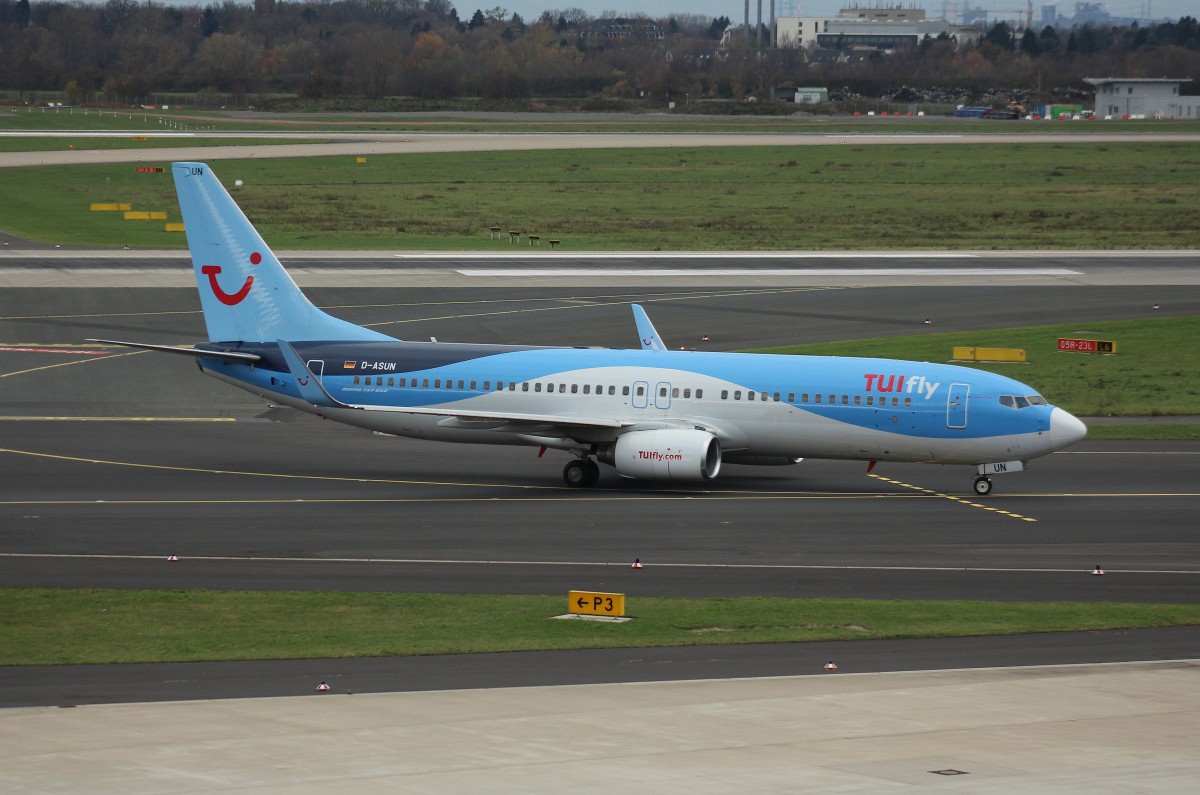 Tuifly,D-ASUN,(C/N 33023),Boeing 737-8BK(WL),21.11.2015,DUS-EDDL, Düsseldorf, Germany 