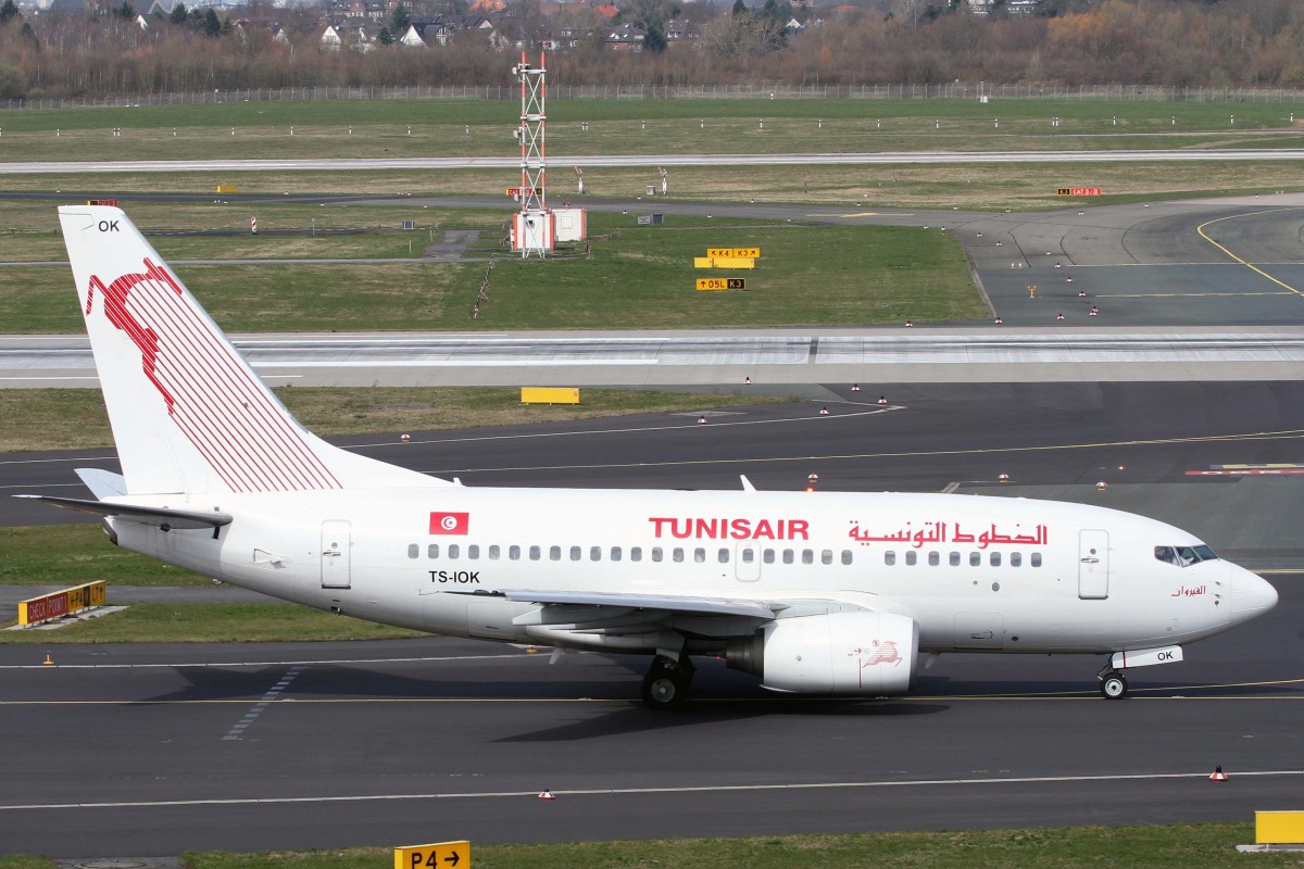Tunisair, TS-IOK  Kairouan , Boeing, 737-6H3, 03.04.2015, DUS-EDDL, Düsseldorf, Germany