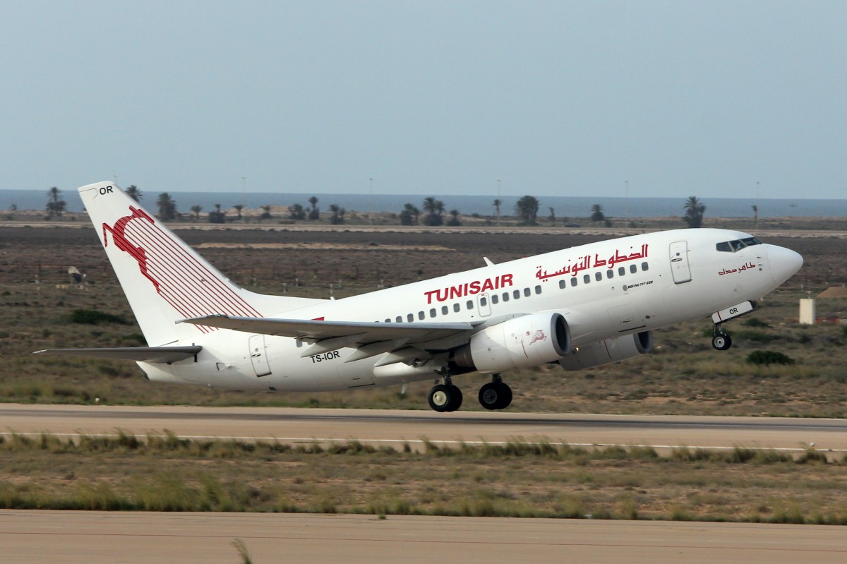 Tunisair, TS-IOR, Boeing B737-6H3,  Tahar Haddad , 17.Oktober 2015, DJE Djerba, Tunisia.