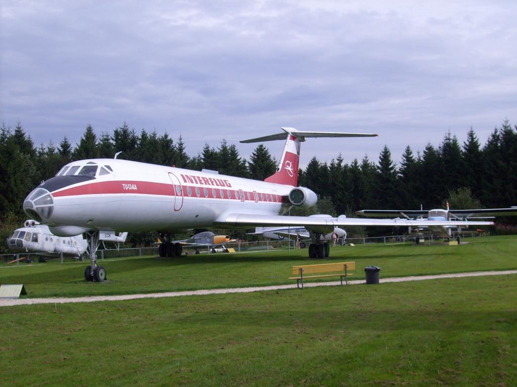 Tupolew Tu-134A (DDR-SCK) ex Interflug in der Flugausstellung Junior bei Hermeskeil (02.09.2008)